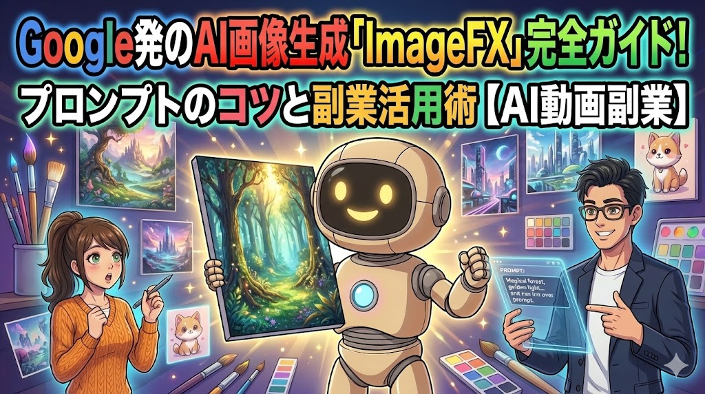 Google発のAI画像生成「ImageFX」完全ガイド！プロンプトのコツと副業活用術
