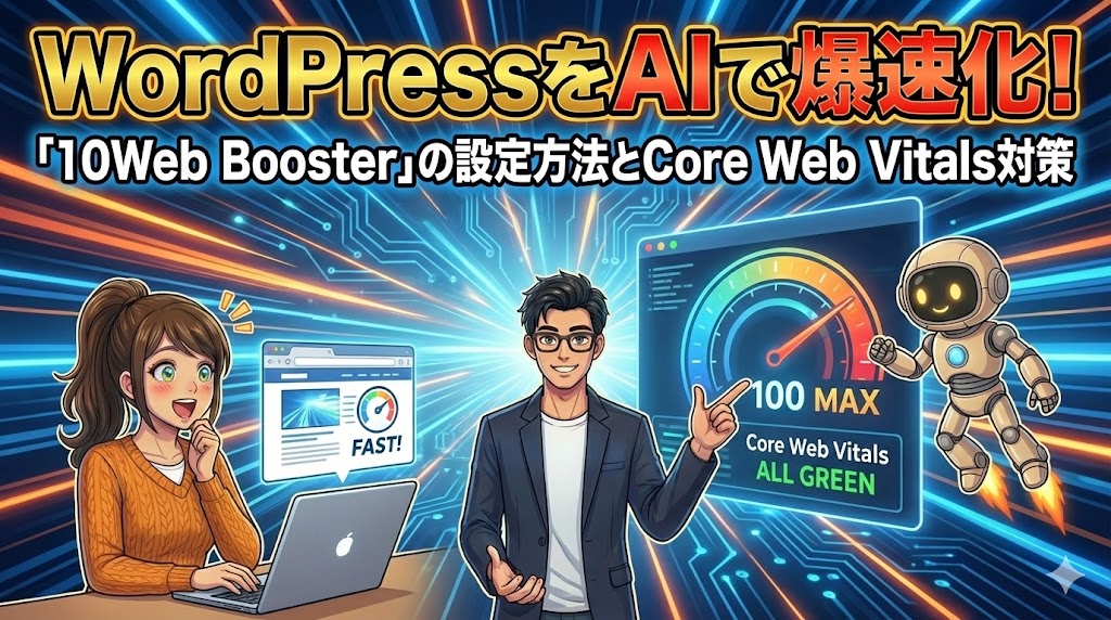 WordPressをAIで爆速化！「10Web Booster」の設定方法とCore Web Vitals対策